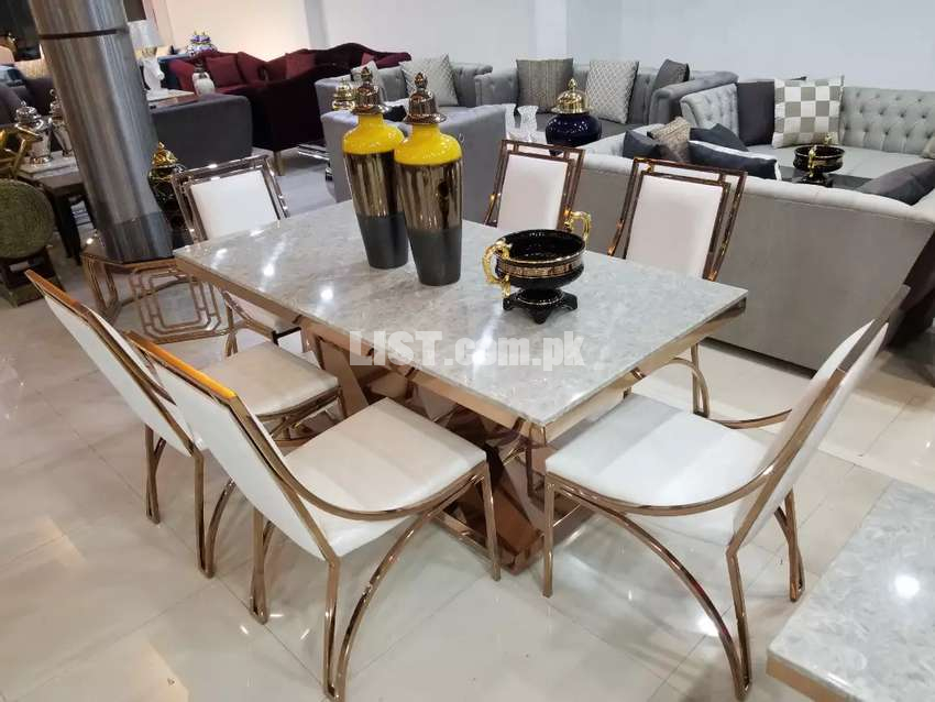 Dining set _ dining table with 6 chairs _ imported set