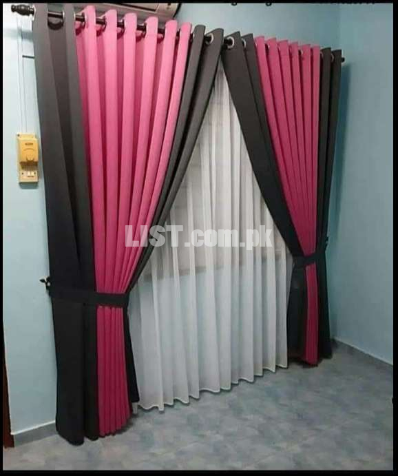 Curtains in double shades