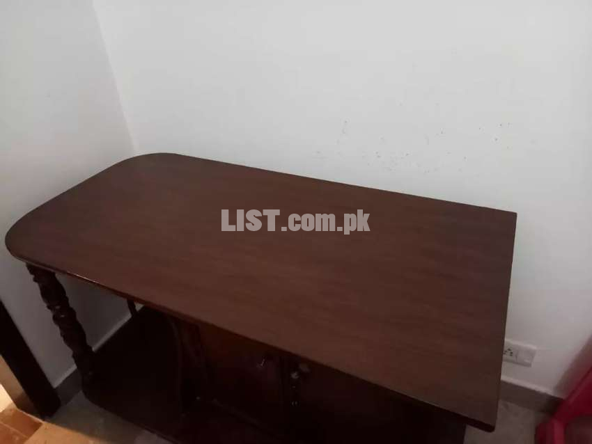 Wooden iron table