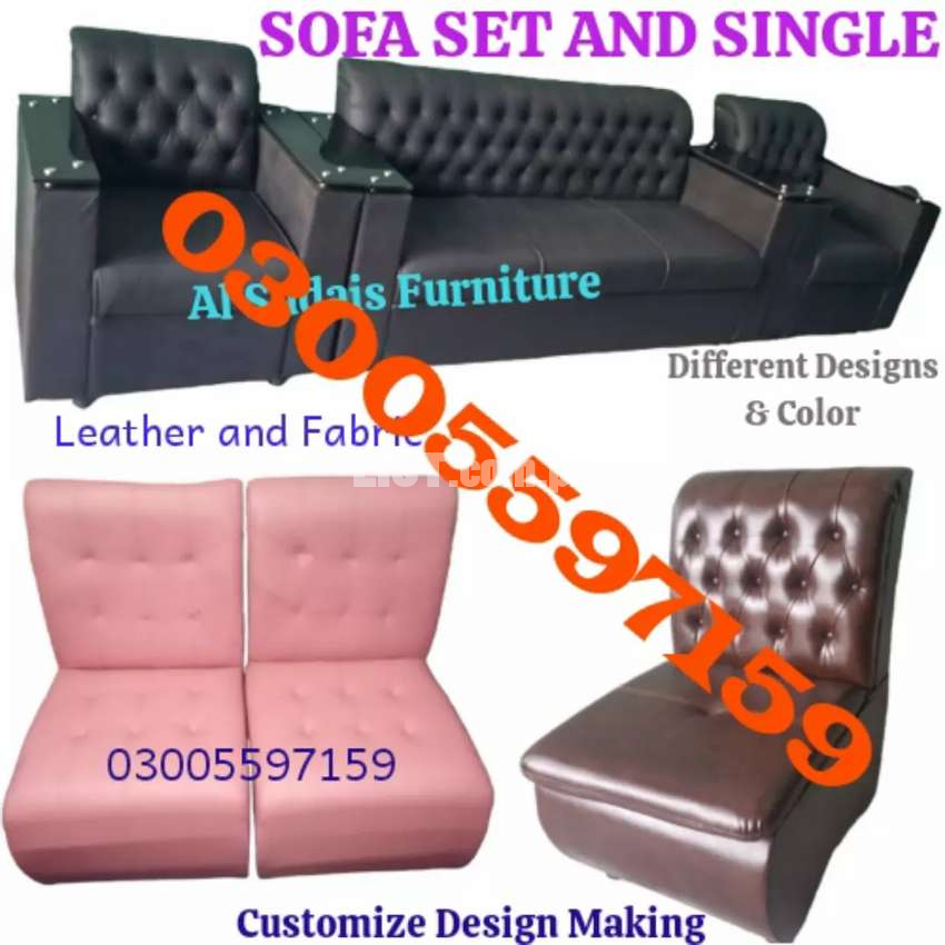 Sofa single & set all design color guranteed furniture table chair bed
