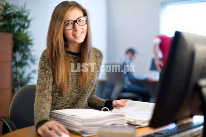 Females Staff Required For Office (La.hore)Fresh Can Apply