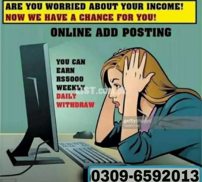 Work from home nd earn Extra income join our team (Male/Female)