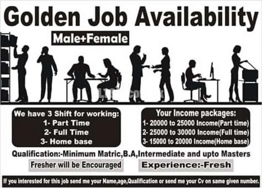 We required jobs male & female