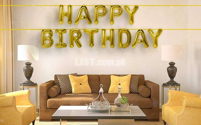 Happy Birthday Golden Kreations Foil Balloons baloon ballon birth day