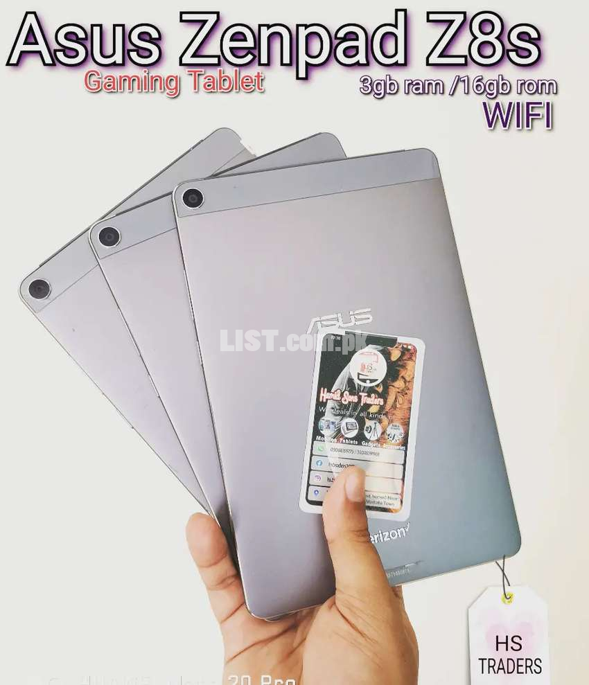 Asus Zenpad Z8S. 3/16 wifi. Qty Avail.