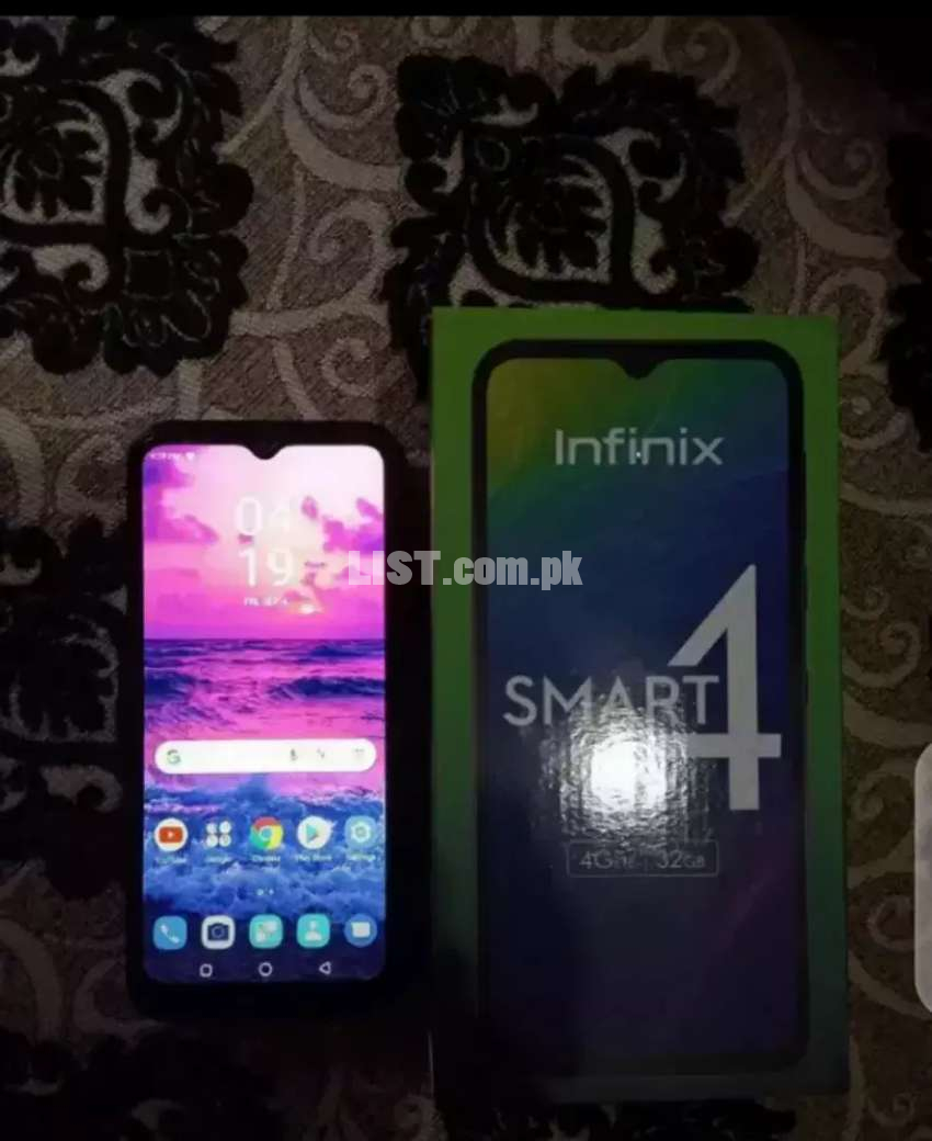 Infinix smart 4 with box