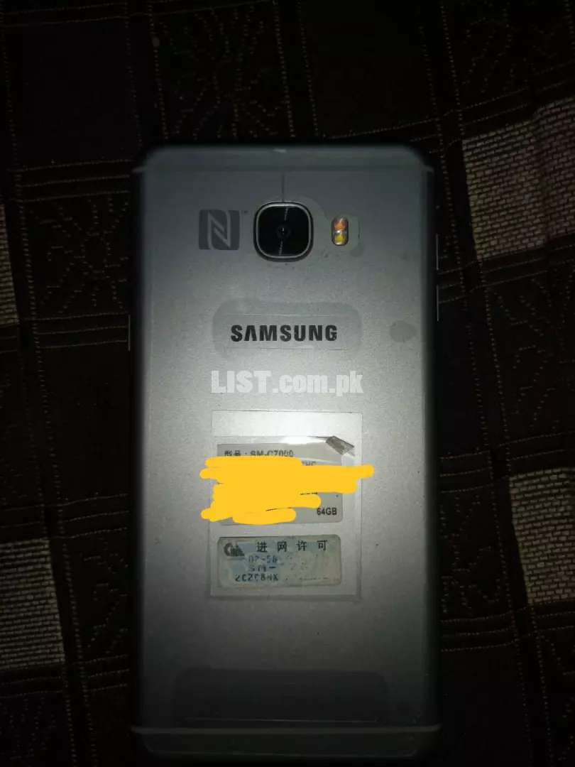 Samsung C7 4gb 64 gb gray color complete box