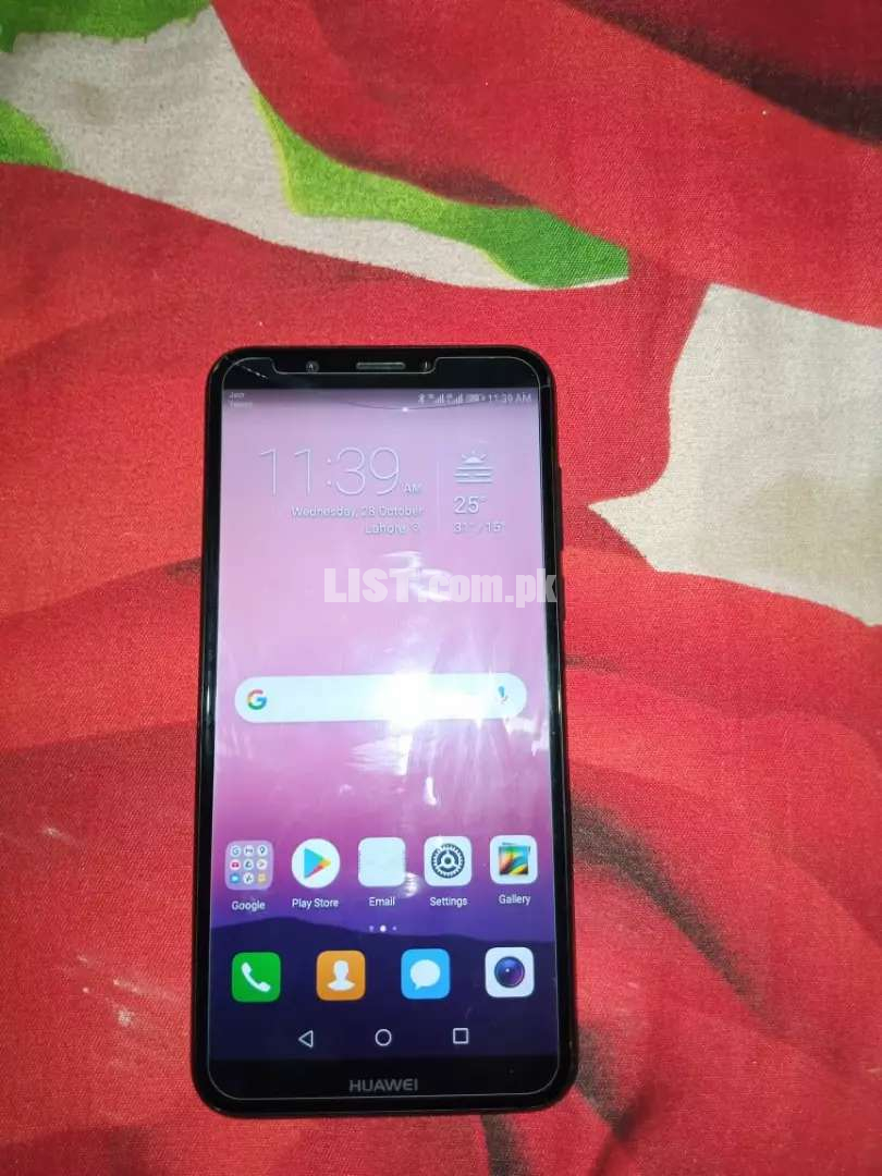 Huawei y7 prime 2018 model with charger