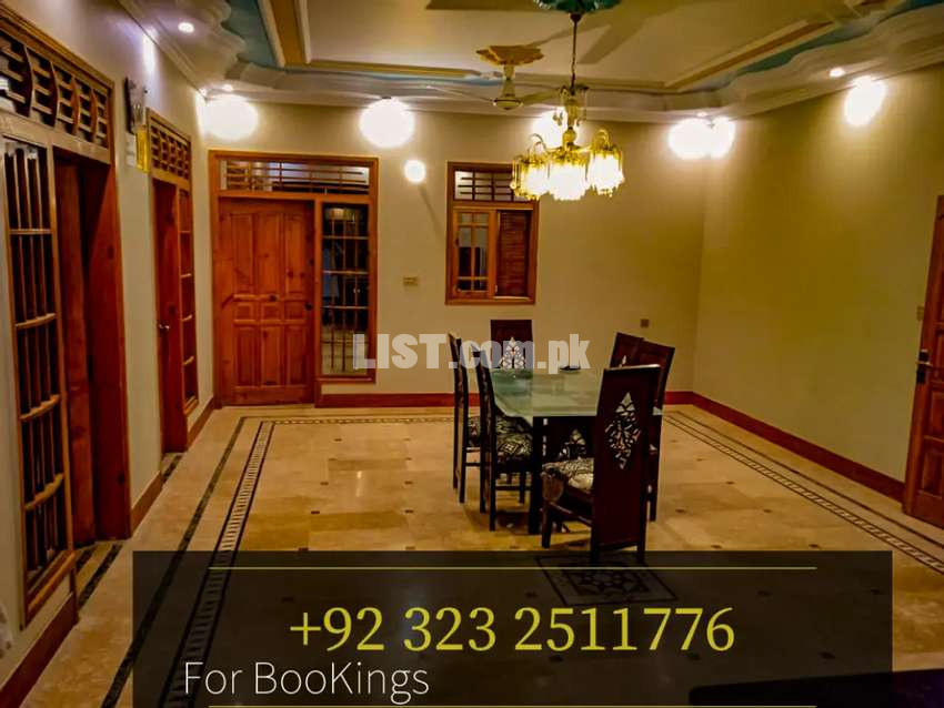 Furnished House/Portions For Short Terms Rental in Karachi
