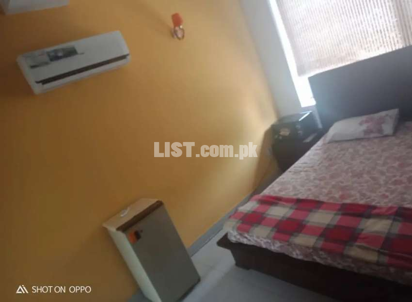 One bed room flat attach bath above KFC sector C bahria town Lahore