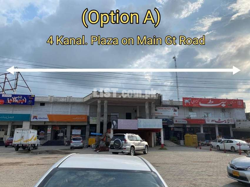 plaza for rent, main gt road, islamabad highway,