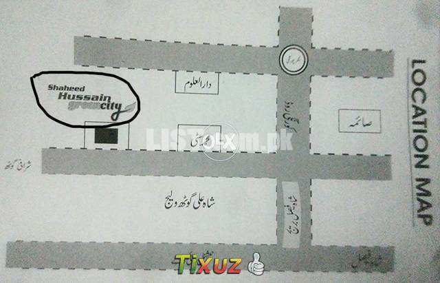 corner plot in shaheed hussain green city near saima shah faisal