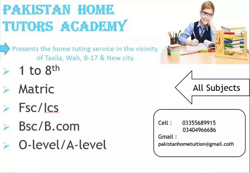 Home tutor availble