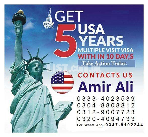 USA American  visit, business & family visa services. Success100%