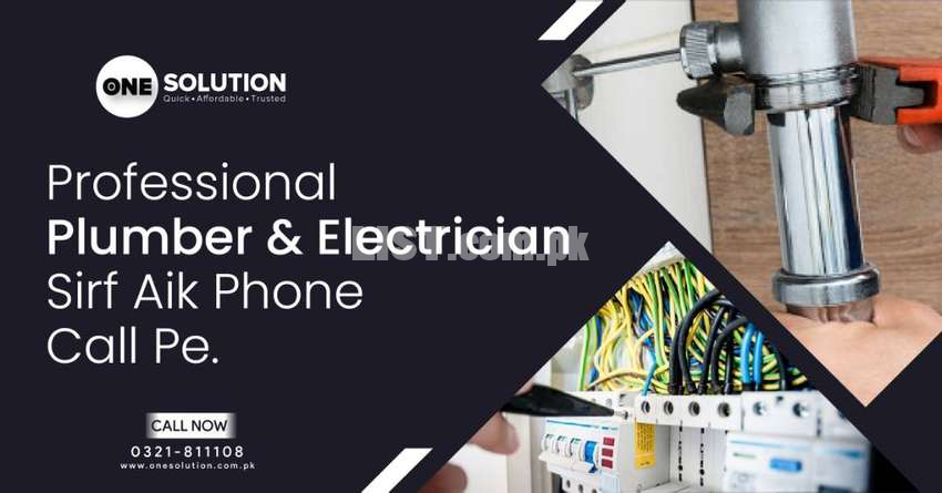 Electrician & Plumber Services in Karachi.