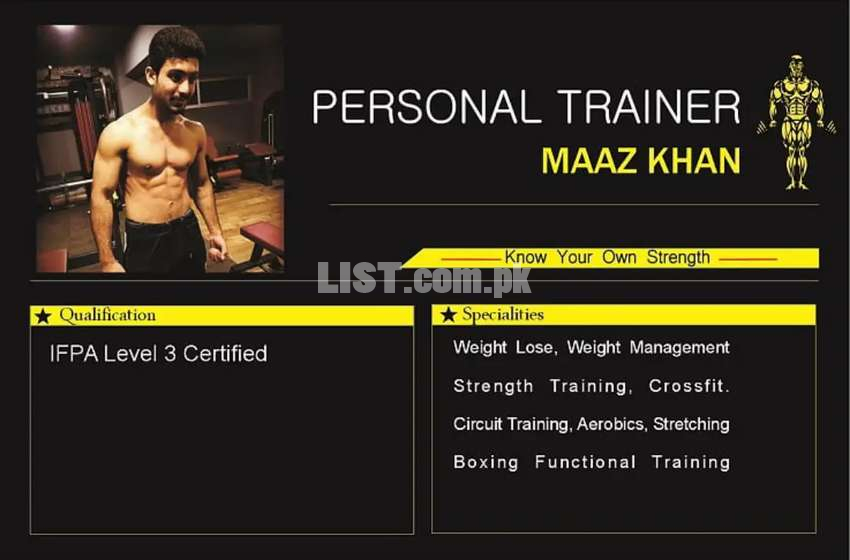 Professional fitnes trainer
