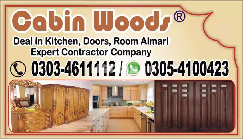 Kitchen doors almira professional carpenter deal all kind Wood work