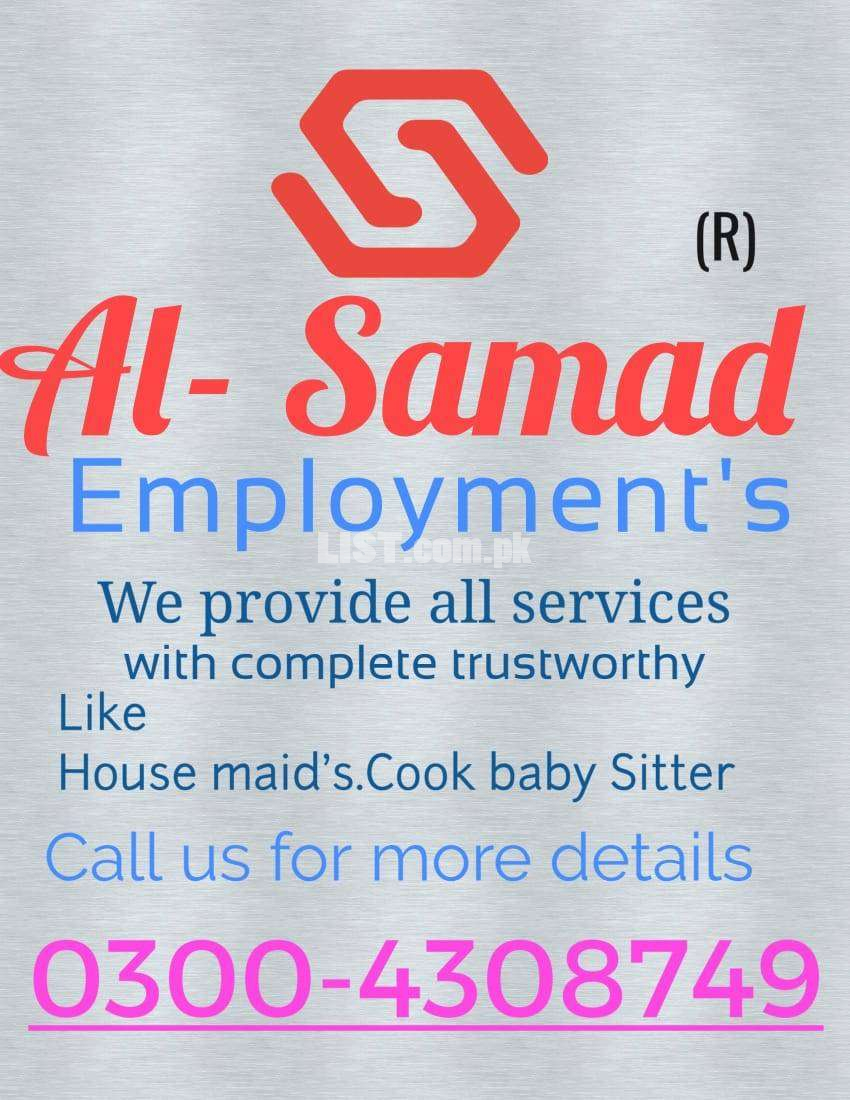 We provide all domestic staff