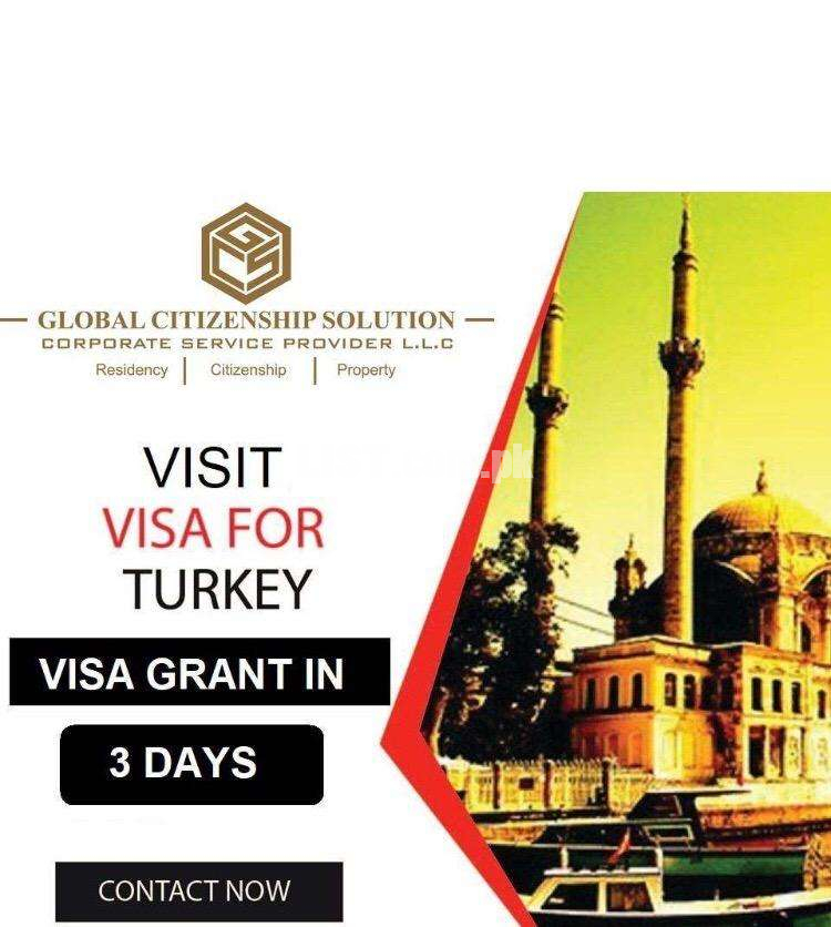 TURKEY VISIT VISA WITH GURANTEE