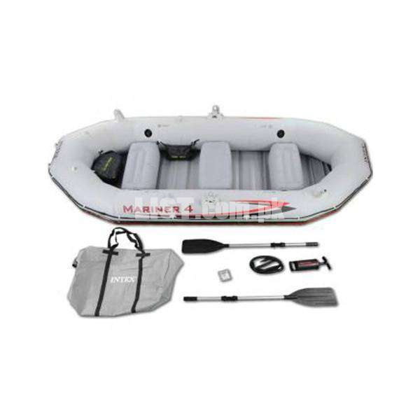 4-Person Inflatable Boat Set fishing and rafting