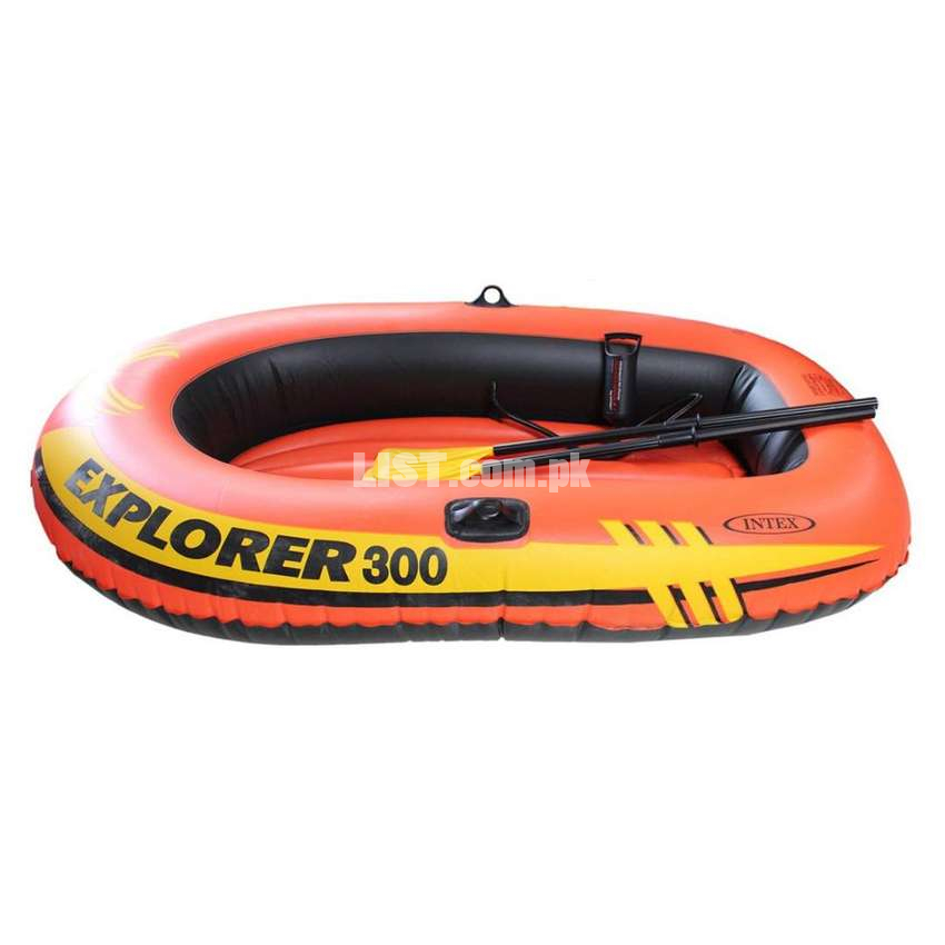 Intex Boat Explorer 300 For 3 Person 186Kg With Oars & Pump