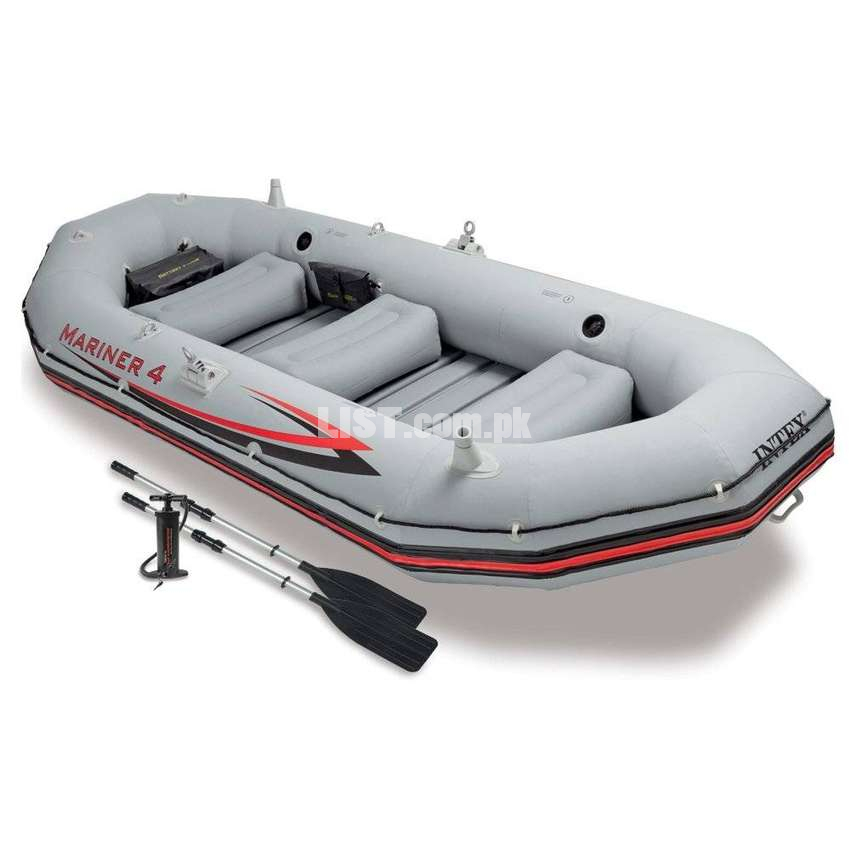 Mariner 4 Boat Set INTEX WITH COMPLETE ACCESSORIES fishing