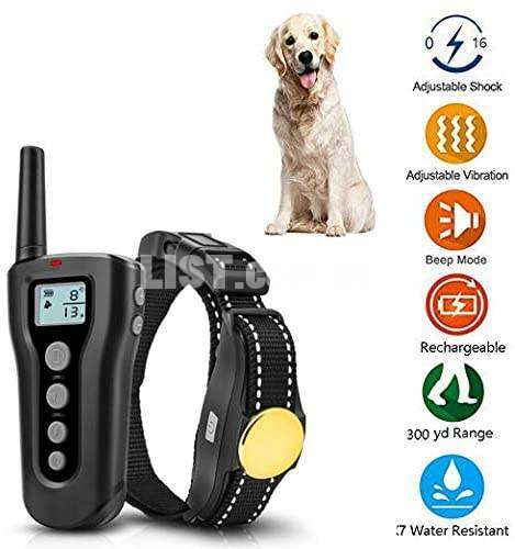 Remote Control Dog Collar with Dog Collar, Rechargeable, Rain Resist