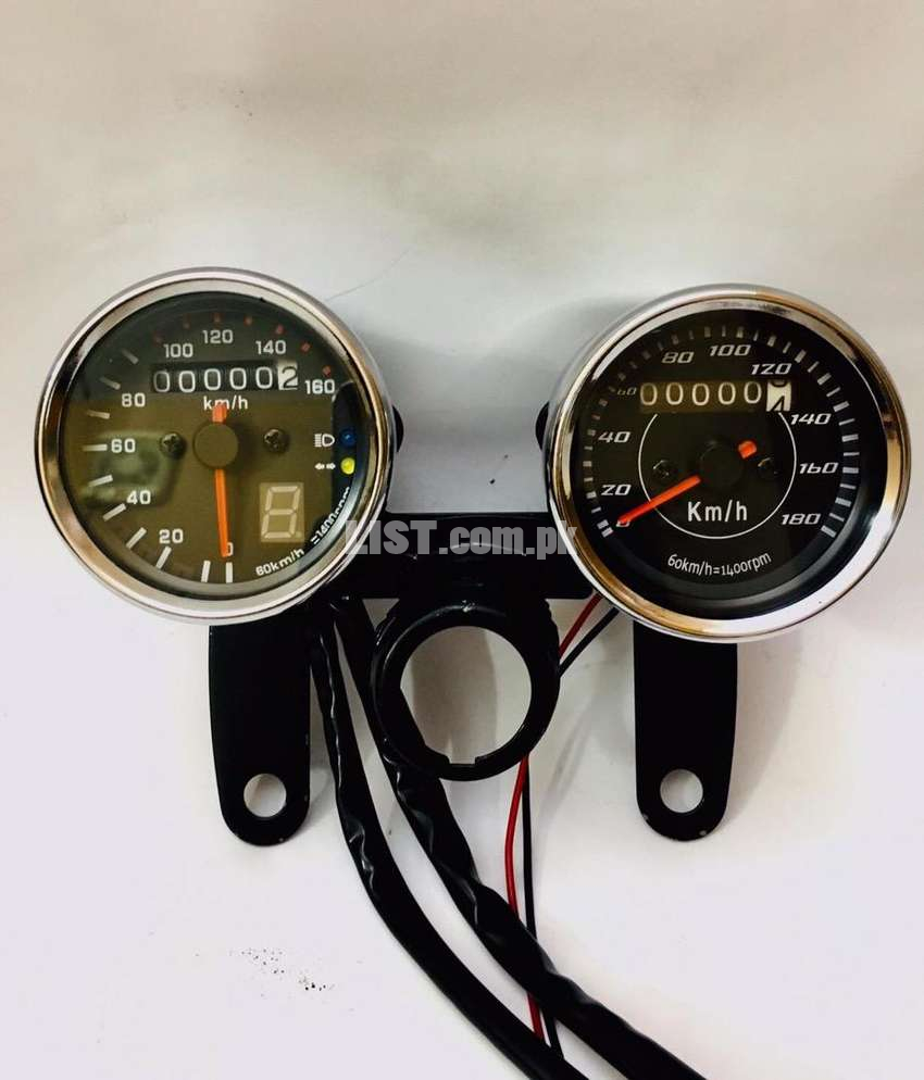 Cafe racer style Round meter universal