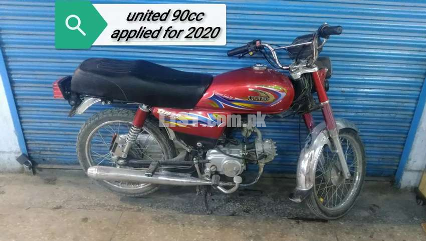United 90cc 2020 applied for Number nahi laga