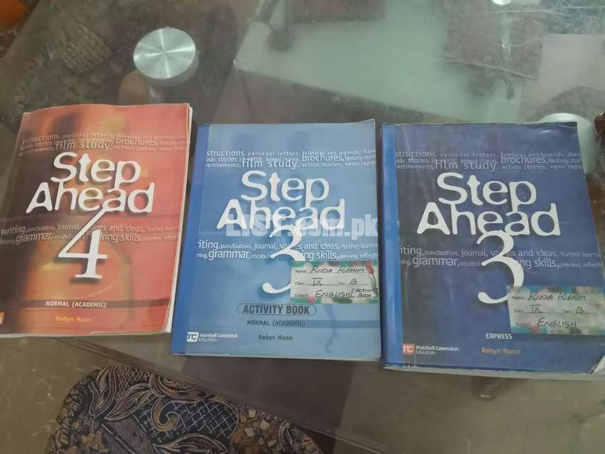 Step Ahead 3 and 4 with workbook and mathematics book for class 11