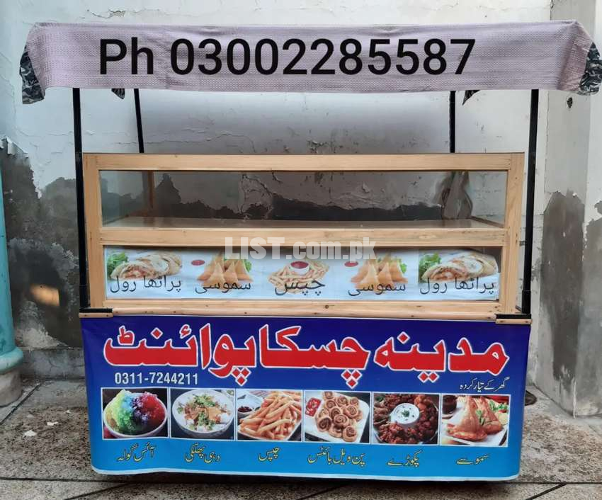 Thela With Show Case&Roof Only1Month Use(Rs17000)O3OO2285587FAISALABAD