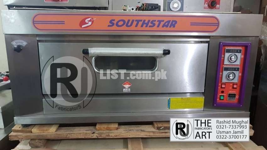 Fryer, Hotplate, Grill, working table, Pizza Oven commercial equipment