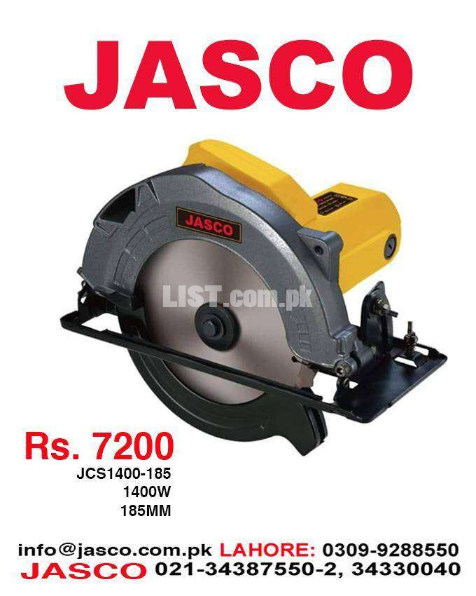 Circular Wood Saw JCS 1400 185MM  1400Watt 100% Copper New Jasco Brand