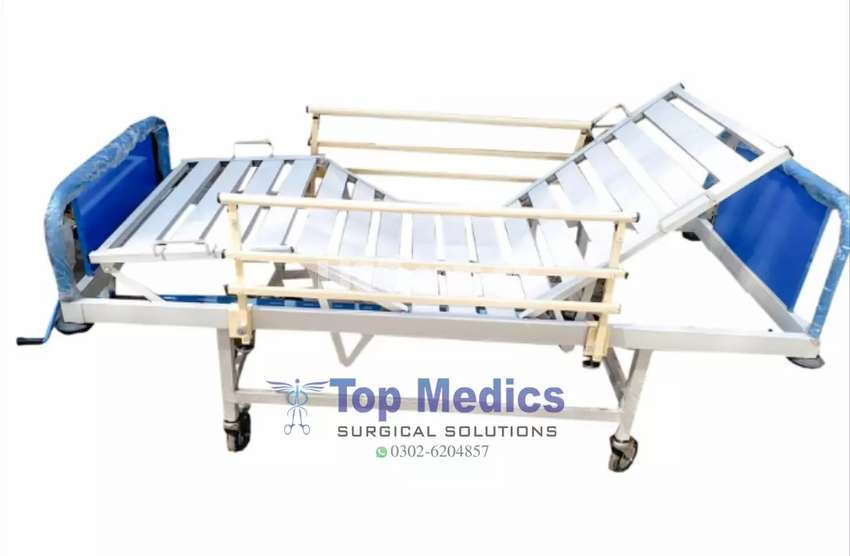 Medical Patient Bed 2 Cranks Manual Patient Bed Hospital Bed