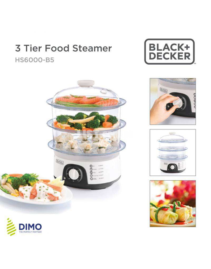 (Original) Black & Decker 3 Tier Food Steamer, HS6000
