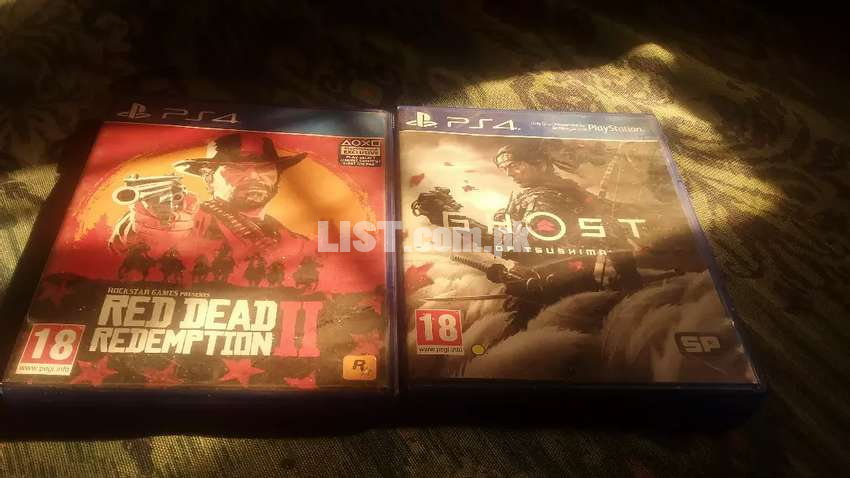 Red redemption 2 and Ghost of tsushima