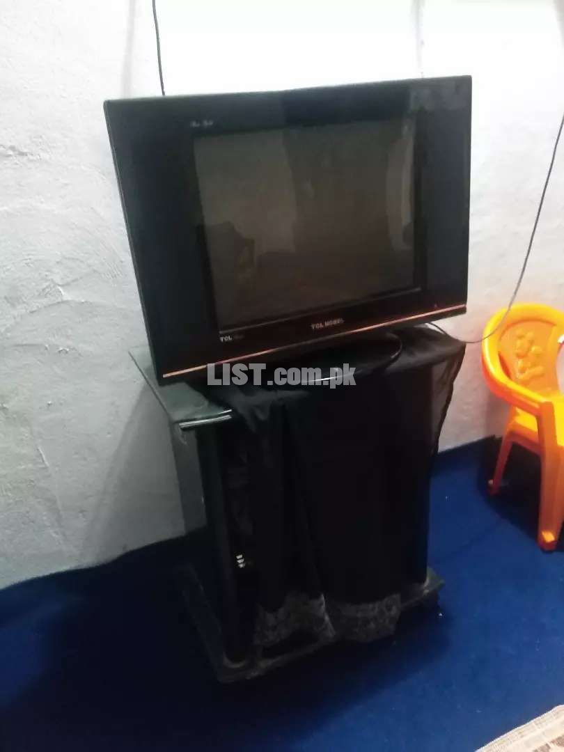 TCL NOBEL FLAT SCREEN TV WITH TROLLY
