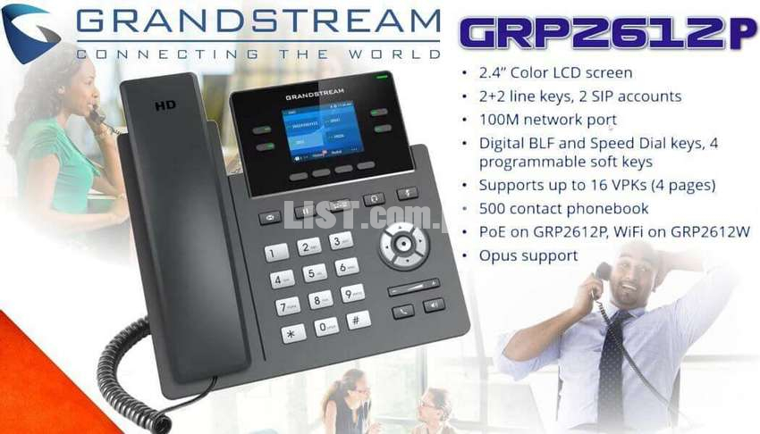Grandstream GRP-2612P New Model. Price On Call.