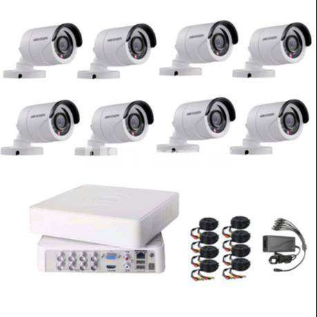 8-CCTV CAMERAS SYSTEM FULL HD 2-MP WITH COMPLETE INSTALLATION