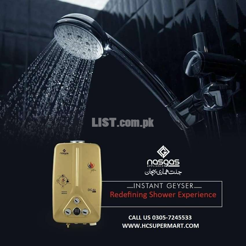 NASGAS INSTANT GEEZER NASGAS INSTANT WATER HEATER NASGAS ELECTRIC