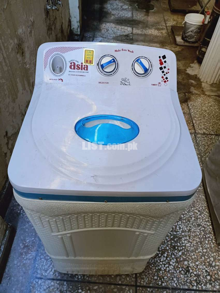 Asia dryer machine and Al-Karam washing machine