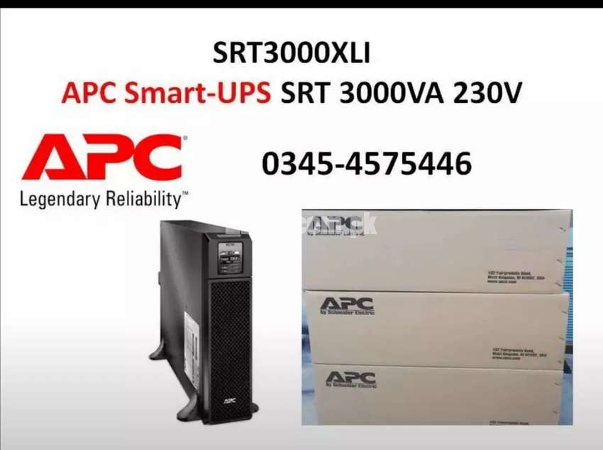 SRT3000XLI APC LCD UPS 3KVA TRUE ONLINE