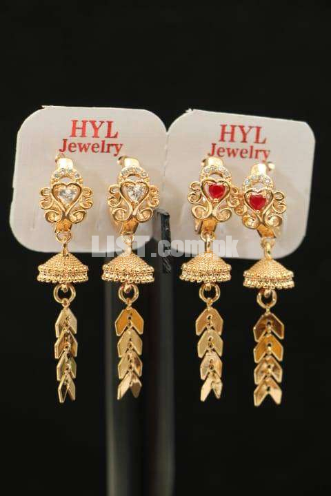 Ghosia Boutique Beautiful Golden Plated Earring JT-227