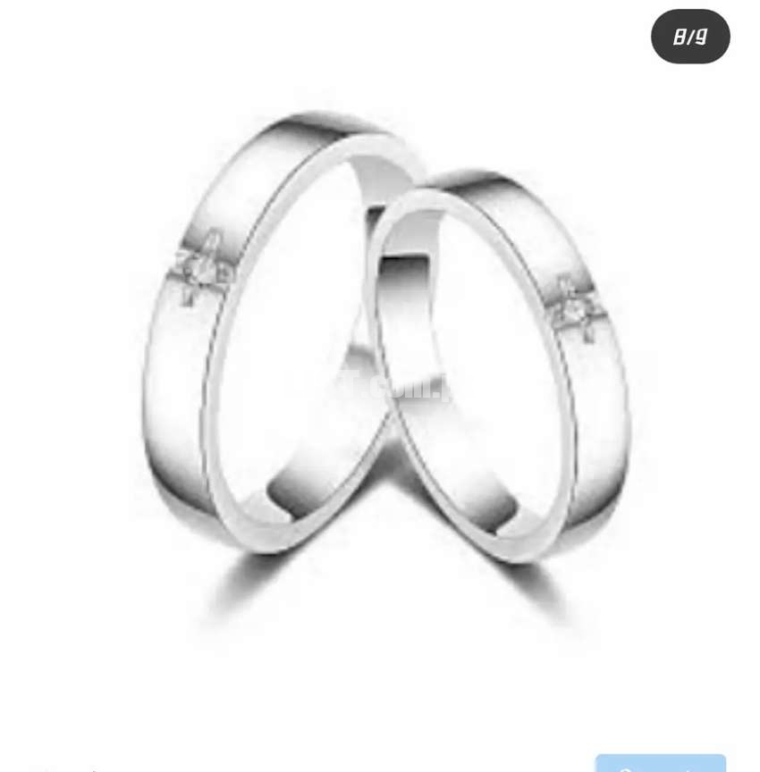 Couple Rings in pure Silver