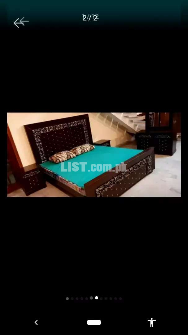 Bridal bed set with dressing