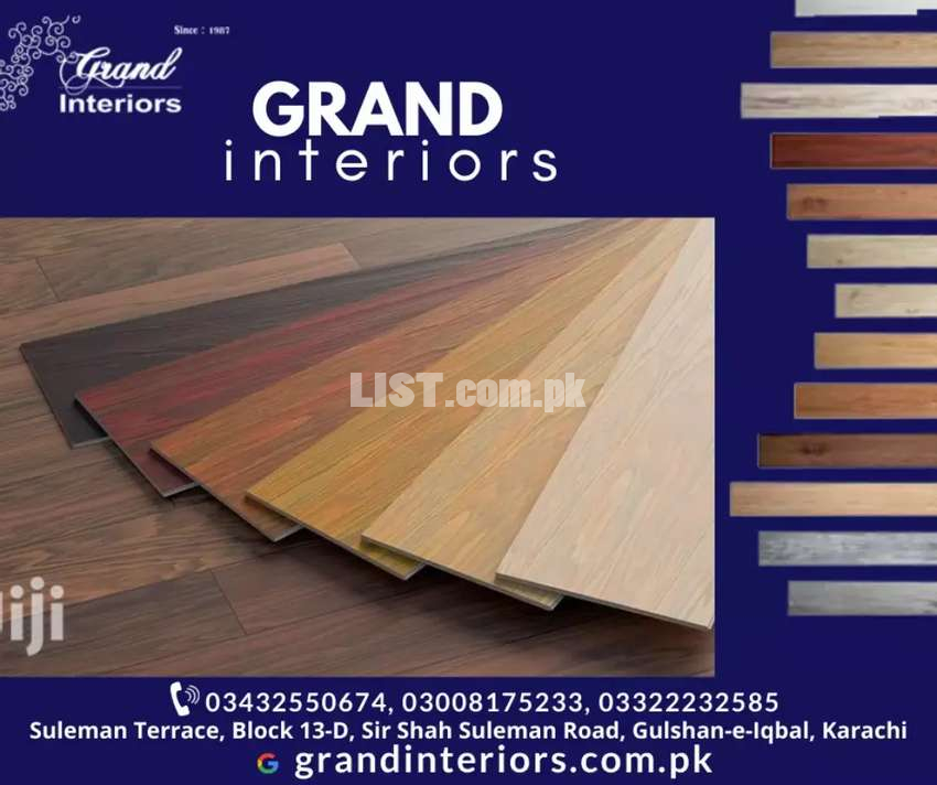 Get online vinyl flooring and wooden floor by Grand interiors designer