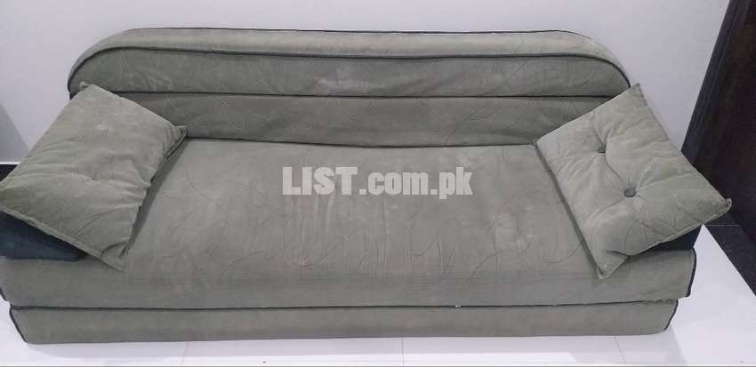 Molty Foam Sofa cum Double Bed (Full Foam) New condition