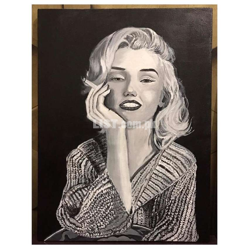Marilyn monroe Painting, Acrylic on Canvas