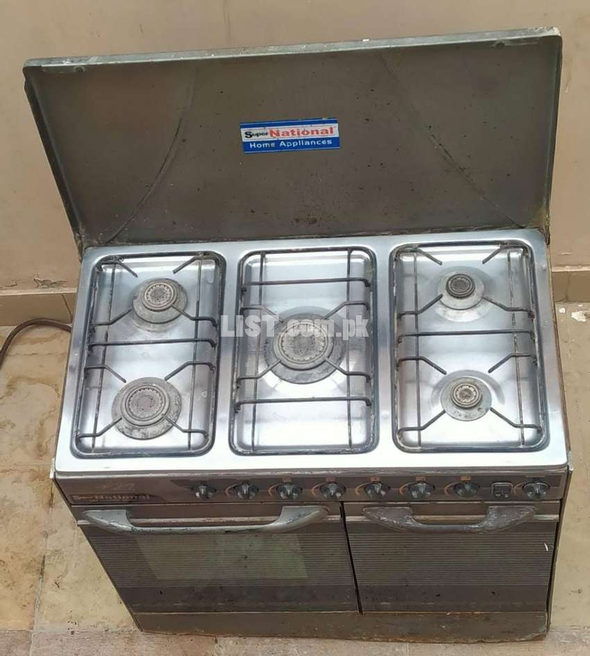 5-Burner Cooking Range (Super national) with Oven (Wapda Town Phase-1)