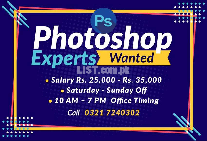 Photoshop Expert Needed for Photo Editing